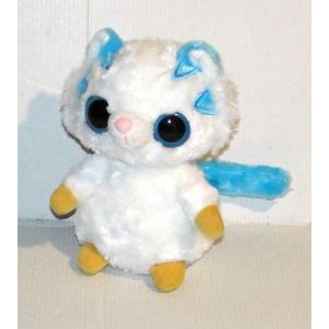 peluche l&eacute;murien blanc et bleu yoohoo & friends doudou aurora - Occasion