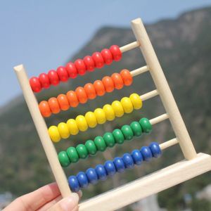 Boulier en bois coloré pour bébé, jouet de calcul et de comptage des nombres, boulier, jouet éducatif et d'apprentissage des maths - Occasion