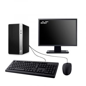 PC HP ProDesk 400 G5 MT Ecran 22" Intel I3-8100 RAM 32Go SDD 240Go W11 Wifi - Occasion