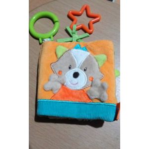 Livre d'&eacute;veil b&eacute;b&eacute; Sleeping Forest Babysun. Adapt&eacute; aux b&eacute;b&eacute;s d&egrave;s la naissance, contribue &agrave; leur &eacute;veil, initie au toucher grace aux diff&eacute;rentes textures. Dispose d'un miroir. - Occasion