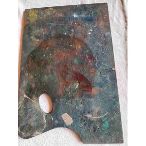 Palette De Peintre En Bois - Occasion