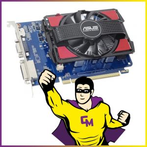 Carte Graphique Nvidia ASUS GeForce GT 730 4Go DDR3 PCI-Express HDMI DVI VGA - Occasion