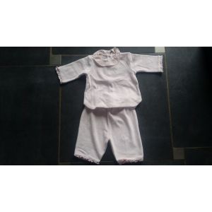 Pyjama Jacadi 3 Mois Rose Pale - Occasion