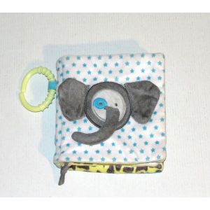 Livre D 'eveil Animaux Doudou Peluche Obaibi Okaidi 14cm X 14cm - Occasion