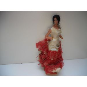 Poupée Danseuse De Flamenco Espagnole Sur Socle 25 Cm - Occasion