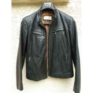 Veste Cuir Noir Giorgio T42 - Occasion