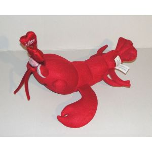 Peluche Homard Ecrevisse Rouge Sugar Loaf Coinstar - Doudou Homard Rouge En Tissus Nid D'abeille 32 Cm - Occasion