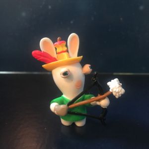Figurine Lapin Crétin Tireur À L'arc - Série Les Lapins Crétins Envahissent Le Sport (Ubisoft 2007) - Occasion