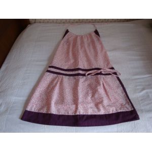 Robe Fille Dos Nu Tissu Coton Imprimé Sumalee Hand Made T. 12/14 Ans - Occasion