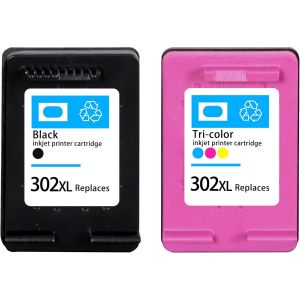 302XL Cartouches d'encre compatibles avec HP 302 302XL, pour HP Officejet 3830 3831 3833 4650, Envy 4520 4524 4527 4522, Deskjet 1110 2130 2132 3630 3632 3636 - Occasion