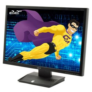 Ecran Plat PC 22" ACER V223WL LCD TFT TN VGA Wide 1680x1050 16:10 - Occasion