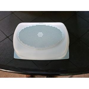 Boite, Cloche Plateau À Fromages Tupperware En Plastique Bleu Long 30 Cm - Occasion
