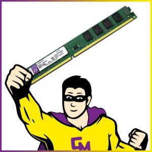 4Go RAM Kingston KVR1333D3N9K2/8G DDR3 PC3-10600 1333Mhz 1.5v CL9 Low Profile PC - Occasion