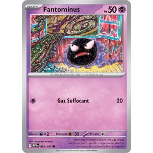 Carte Pokémon - Fantominus - 092/165 - Ev3,5 - 151 - Occasion