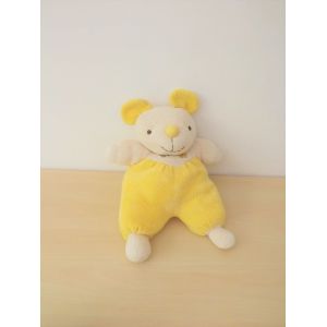 Doudou Peluche Souris Baby Jaune Cp - Occasion