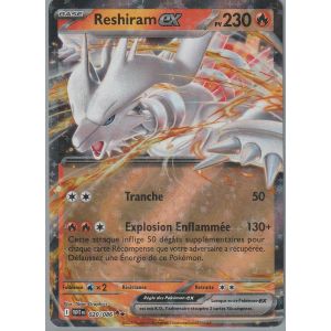 Carte Pok&eacute;mon - Reshiram Ex - 020/086 - Ultra-Rare - Ev10,5 Flamme Blanche - Occasion