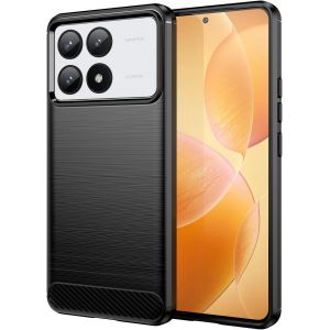Coque Pour Xiaomi Poco F6 Pro 5g Cover [Anti-Choc Air Cushion][Texture Fibre De Carbone ] Anti-Choc Silicone Housse Etui Pour Poco F6 Pro 5g Bumper Housse Etui De Protection Souple Case - Occasion
