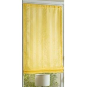Voilage Store Rayé Jaune L120 X H160 Modulable - Occasion