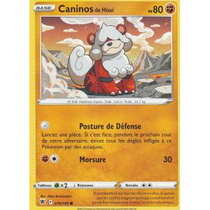 Carte Pokemon - Caninos De Hisui - 070/189 - Eb10 Astres Radieux - - Occasion