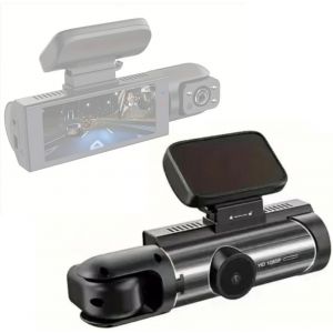 1080P Dash Cam,Dash Cam DVR with Dual Front and Interior Camera,3.16 Inch IPS Screen,170&deg; Wide Angle Vision,Night Clear Collision Lock - Occasion