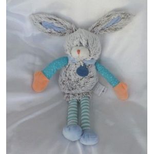 Doudou Peluche Lapin Gris Chin&eacute; Marron Les Choupidoux Doudou Et Compagnie - Occasion