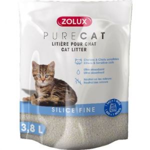 Litiere Pour Chat Zolux Purecat Silice Fine 3.8l Litres - Occasion
