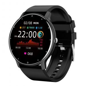 Montre Intelligente, Moniteur D'activite A Ecran Tactile 1,28"", Oxygene Sanguin, Moniteur De Frequence Cardiaque, Analyse Du Sommeil, Mode D'entrainement Pour Android Ios (Noir) - Occasion