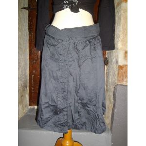 Jupe Portefeuille Ikks Gris Bleu T.44 - Occasion