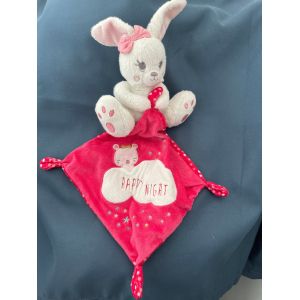 Doudou Lapin Simba Toy Happy Night Rose Nuage Etoile - Occasion