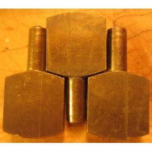 3 Taquets Laiton suspension &eacute;tag&egrave;re Ikea 2,7cm partie plate 14/15mm diam&egrave;tre 5mm - Occasion