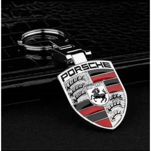 Porte Clé Porsche Gris cuivré Classique en métal - Occasion