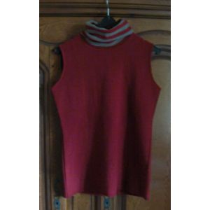 Pull Col Roulé Cinq Six Mouches - Taille 36/38 - Occasion