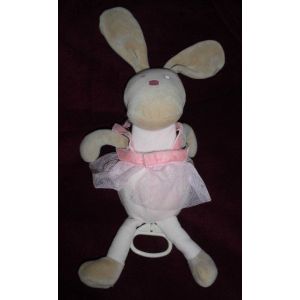 Lapin Musical CorolleTutu Rose Marron - Occasion