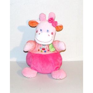 Doudou Vache Boule Mots D'enfants Model Musical Peluche Vache Berceuse 25 Cm - Occasion