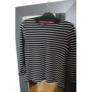 Sweat Rayé Noiret Blanc 123 - Occasion