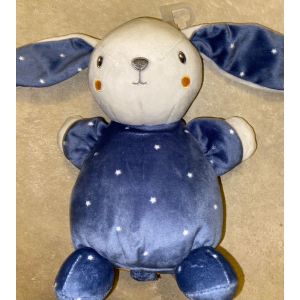 Doudou Lapin Bleu Musical Petites Etoiles Simba Toys Benelux Kiabi Peluche Jouet Boite A Musique Bebe Naissance Plush Comforter Bunny Music Baby - Occasion