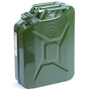 Jerricane bidon de 20l en metal militaire tuv/gs - Occasion