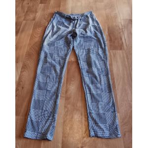 Pantalon À Carreaux Noir Et Blanc Taille 36 - Occasion