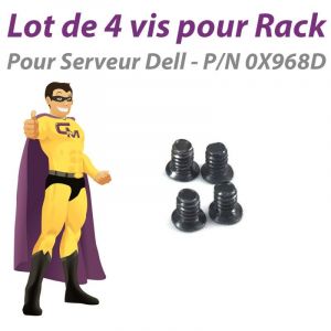 Lot x4 Vis Dell 0X968D R210 R410 R610 R710 T310 T410 T610 T710 Caddy Tiroir Rack - Occasion