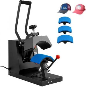 Presse &agrave; Chaud pour Casquettes 4 en 1-Duoku-6 x 3 po-Transfert par Sublimation &agrave; Clapet Minuterie Num&eacute;rique LCD - Occasion