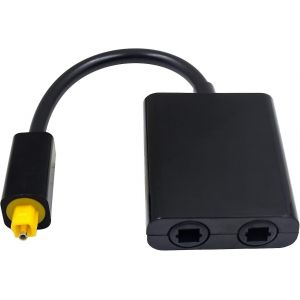 Toslink Splitter 1 To 2 Digital Optical Audio Splitter 1 En 2 Out Audio Adapter Câble Splitter - Occasion