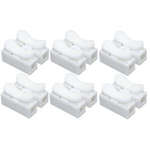 Lot de 6 Connecteurs Blancs Rapides De Câbles Electriques Sans Soudure Sans Tournevis Dominos - Occasion