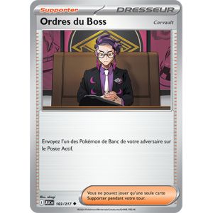 Carte Pok&eacute;mon - Ordre Du Boss - 183/217 - H&eacute;ros Transcendanst - Occasion