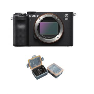 Sony Alpha A7C 24.2 mpix Boîtier noir + 1 batterie Kingma 2000mAh (Sony NP-FZ100) - Occasion