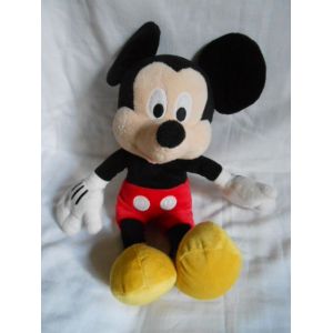 Doudou Mickey Disney Nicotoy Noir Short Rouge Simba Dickie 37 Cm Du Bout Des Oreilles - Occasion