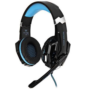 KOTION EACH G9000 Casque de jeu Gaming Casque 3.5mm PS4 avec micro LED Noir et bleu - Occasion