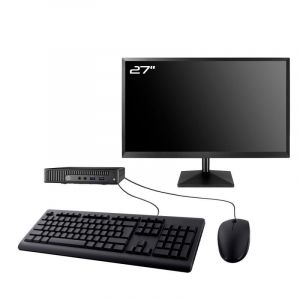 PC HP 260 G2 DM Ecran 27" Intel I3-6100U RAM 16Go SSD 2To W11 Wifi - Occasion