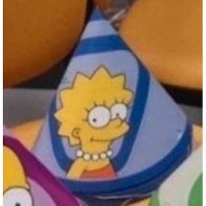 12 Chapeaux Carton Rose De F&eacute;te Marge Simpson Id&eacute;al Anniverssaire Sign&eacute; Matt Groening ( Bart Lisa Homer) - Occasion