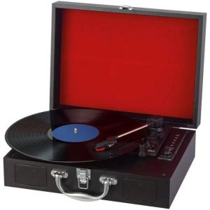 Platine vinyle Bluetooth POSS VINYL2020 Noir et rouge - Occasion