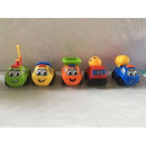 Jouet 1er &acirc;ge : 5 petites voitures rigolotes smoby vroom planet - Occasion